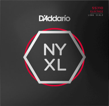 D'Addario NYXL55110 Nickel Wound Bass Guitar Strings, Heavy 55-110, Long Scale