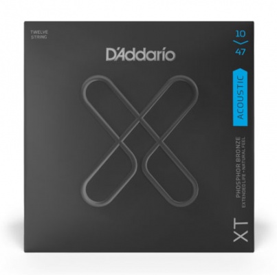 D'Addario XT Acoustic Phosphor Bronze, 12-String Light, 10-47