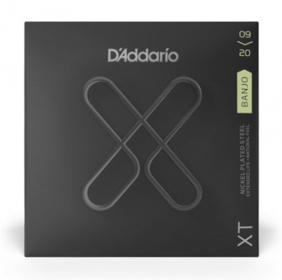 D'Addario XT Banjo Nickel Plated Steel, Light, 09-20