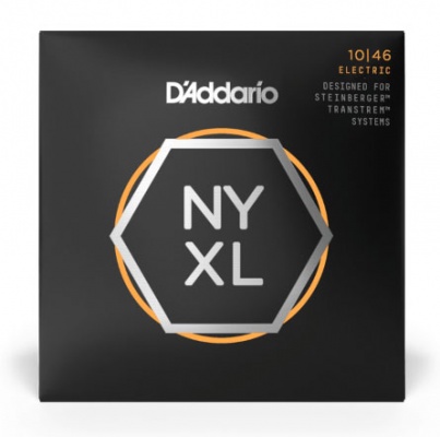 D'Addario NYXLS1046 Nickel Wound Electric Guitar Strings, Regular Light, Double Ball End, 10-46