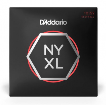 D'Addario NYXL1052 Nickel Wound Electric Guitar Strings, Light Top / Heavy Bottom, 10-52