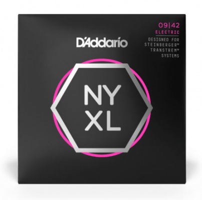 D'Addario NYXLS0942 Nickel Wound Electric Guitar Strings, Super Light, Double Ball End, 09-42