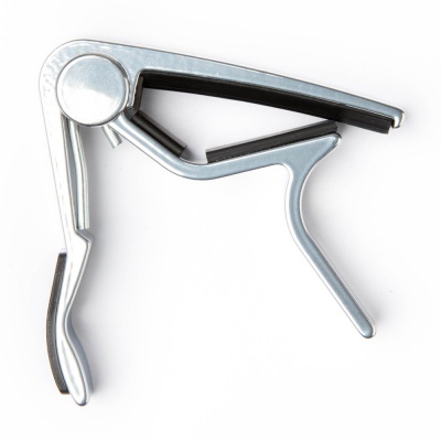 Dunlop Curved Trigger Capo for Acoustic, Smoked Chrome