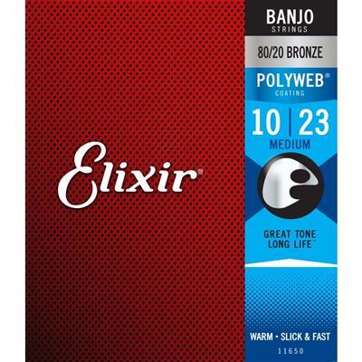 Elixir E11650 Polyweb Banjo Strings, 10-23 Medium