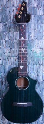Enya EUT-M6 All Solid Mahogany Tenor Ukulele with Cutaway, Blue