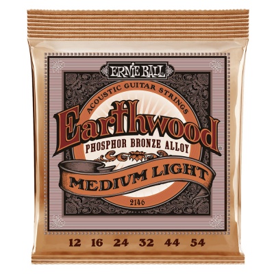 Ernie Ball Earthwood PHOSPHOR BRONZE MEDIUM/LIGHT SET 12-54
