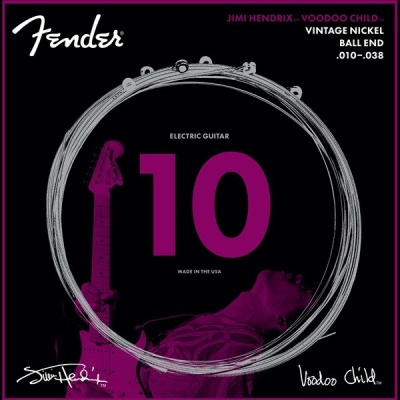 Fender Jimi Hendrix Voodoo Child Vintage Nickel Electric Guitar Strings 10-38