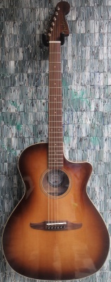 Fender Newporter Classic Solid Spruce Top Electro-Acoustic Cutaway, Cognac Burst