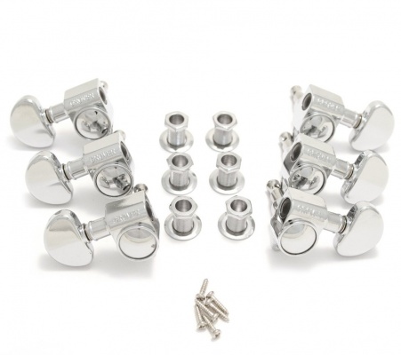 Grover Original Rotomatic MachineHeads 102C 3+3 Chrome finish