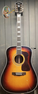 Guild USA D-55 Acoustic Guitar, Antique Burst