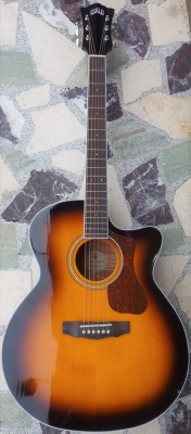 Guild Westerly Series F-250CE Deluxe Electro-Acoustic, Antique Burst