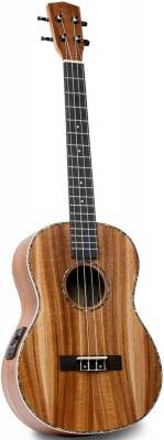 Isuzi EAK-BEQ Asian Koa Electro-Acoustic Baritone Ukulele