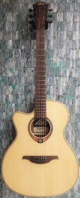 Lag TL88ACEL Tramontane 88 Left-Handed Electro-Acoustic Solid Spruce Cutaway, Natural Gloss