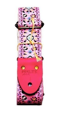 Pipeline Straps 'Pink Wind' Handmade Guitar Strap