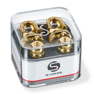 Schaller Security Strap Locks in Gold