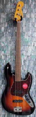 Squier Classic Vibe '60s Jazz Bass Fretless, 3 Tone Sunburst