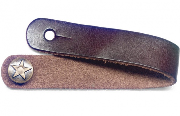 Stagg Leather Strap Adapter, Dark Brown