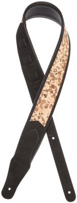 Stagg Padded Faux Suede Guitar Strap, Black Puzzle