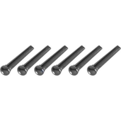 Stagg SP-PIWS-BK Synthetic Bridge Pins, Set of 6 Black