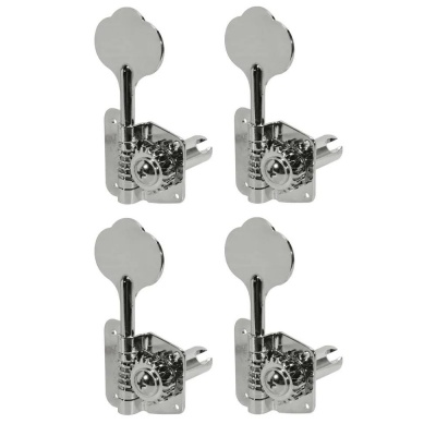 Wilkinson 189-NL F-Style Machine Heads for Bass Guitar, 4 Left, Nickel