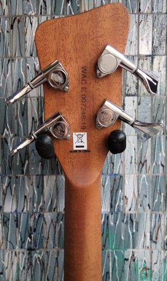 Warwick Rockbass Alien Deluxe Hybrid Thinline Acoustic Bass, Natural Satin